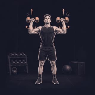 Arnold Press exercise demonstration