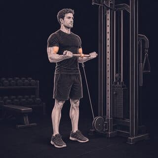 Cable Curl exercise demonstration