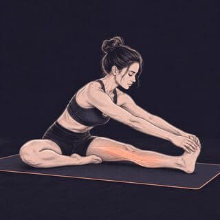 Hamstring Stretch exercise demonstration