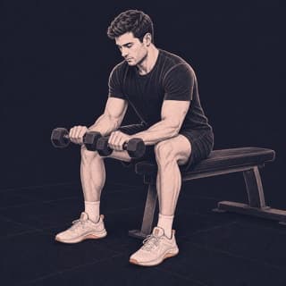Palms-Down Dumbbell Wrist Curl exercise demonstration