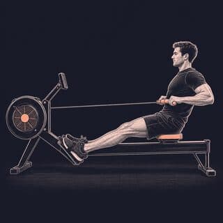 Rowing Machine exercise demonstration