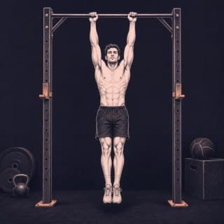 Scapular Pull-up exercise demonstration