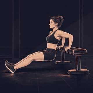Triceps Dip exercise demonstration