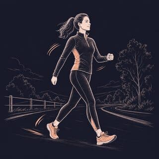 Walking exercise demonstration